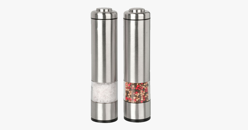 Skanto | Salt & Pepper Elektrisk Kvern laget av børstet rustfritt stål