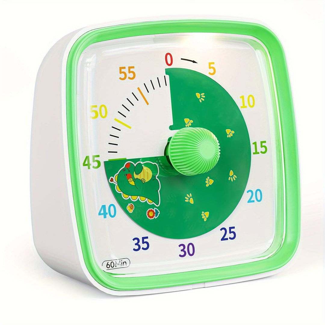 Skanto | Regnbue Tidshåndtering Timer – Visuell 60-Minutters Nedtellingstimer for Studier, Arbeid og Hjem