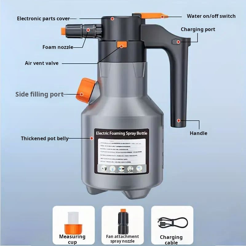 Elektrisk Skum Sprayer Flaske 2L | Skanto