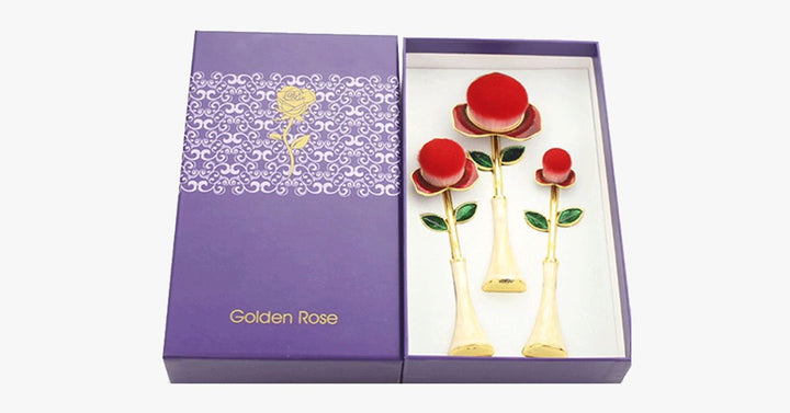 Skanto | Rose Beauty Flawless Face Oval Brush Set