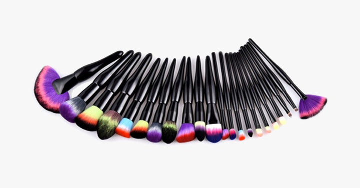 Skanto | Midnight Rainbow Makeup Brush Set of 22 - Legg til et sprut av farge til sminkebordet ditt
