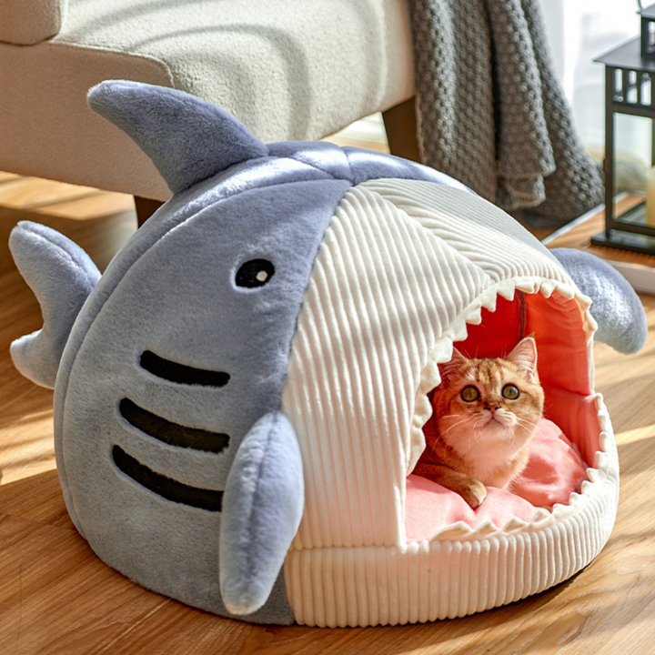 Bærbar Kattgrotta med Varmepute - CozyCave | Skanto