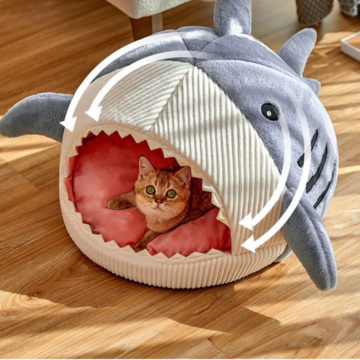 Bærbar Kattgrotta med Varmepute - CozyCave | Skanto