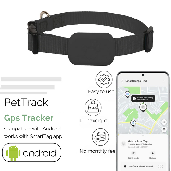 AnimalTracker Mini – Intelligent Bluetooth-Halsband-Tracker for Hunde and Katzen