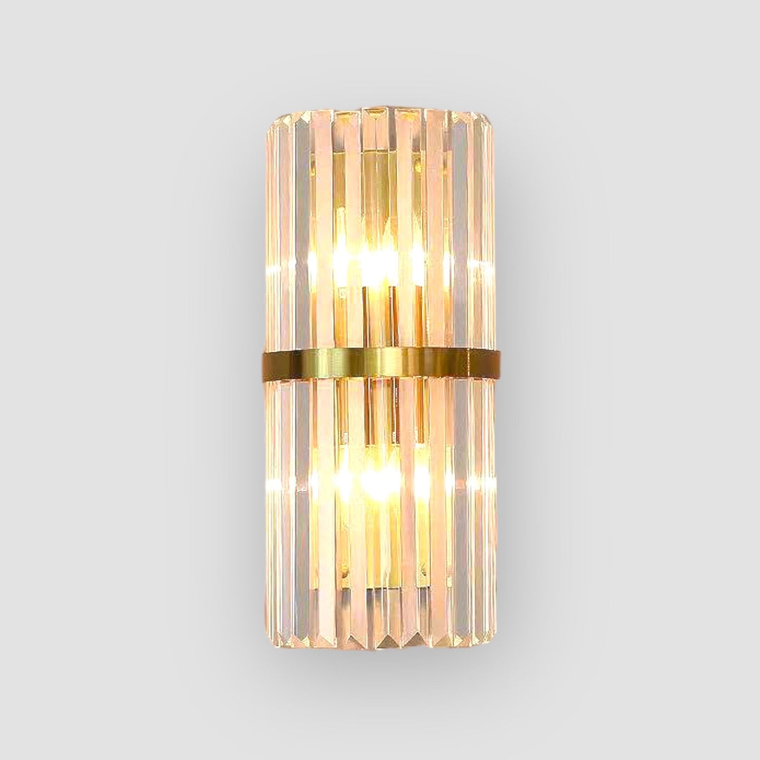 Skanto | GoldenGleam – Elegant Gullvegglampe med Varme Glød