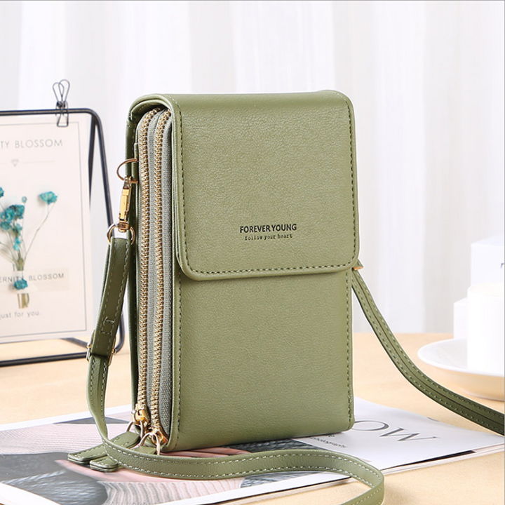 Skanto | Stor Kapasitet Elegant Crossbody Touch Screen Telefonveske