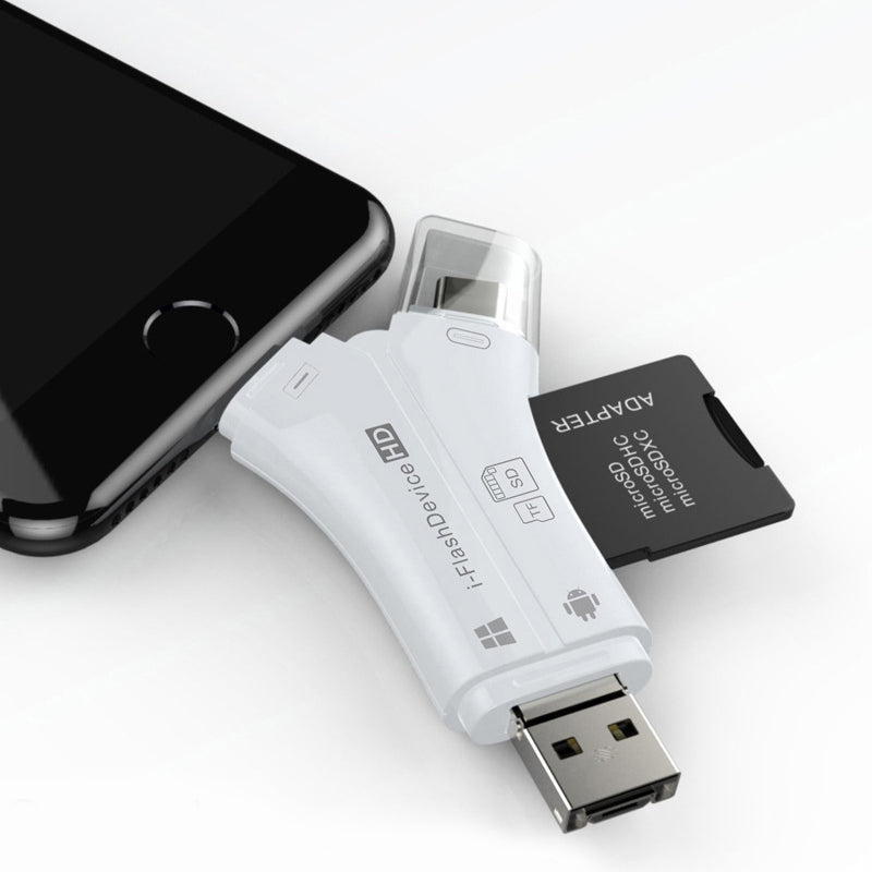 Ciaovie 4 i 1 Smarttelefon Kortleser | Skanto