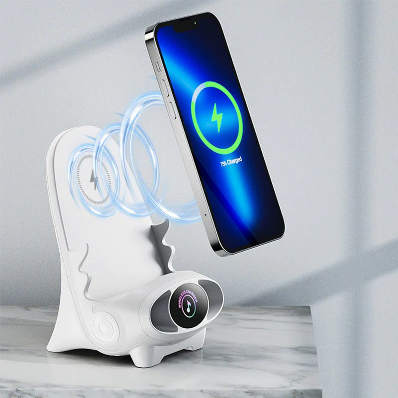Skanto | Mini Stol Trådløs Rask Lader Multifunksjonell Telefonholder