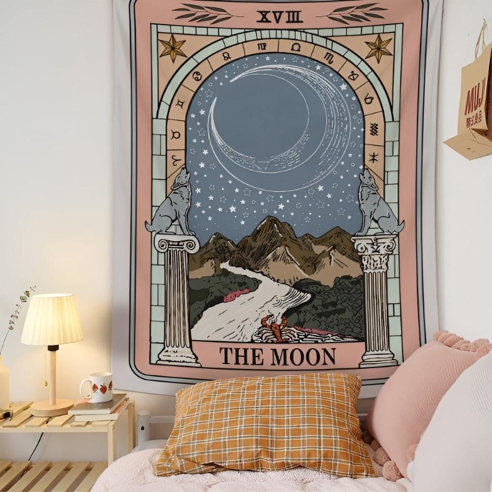 Skanto | Moon Tarot Tapestry Blanket