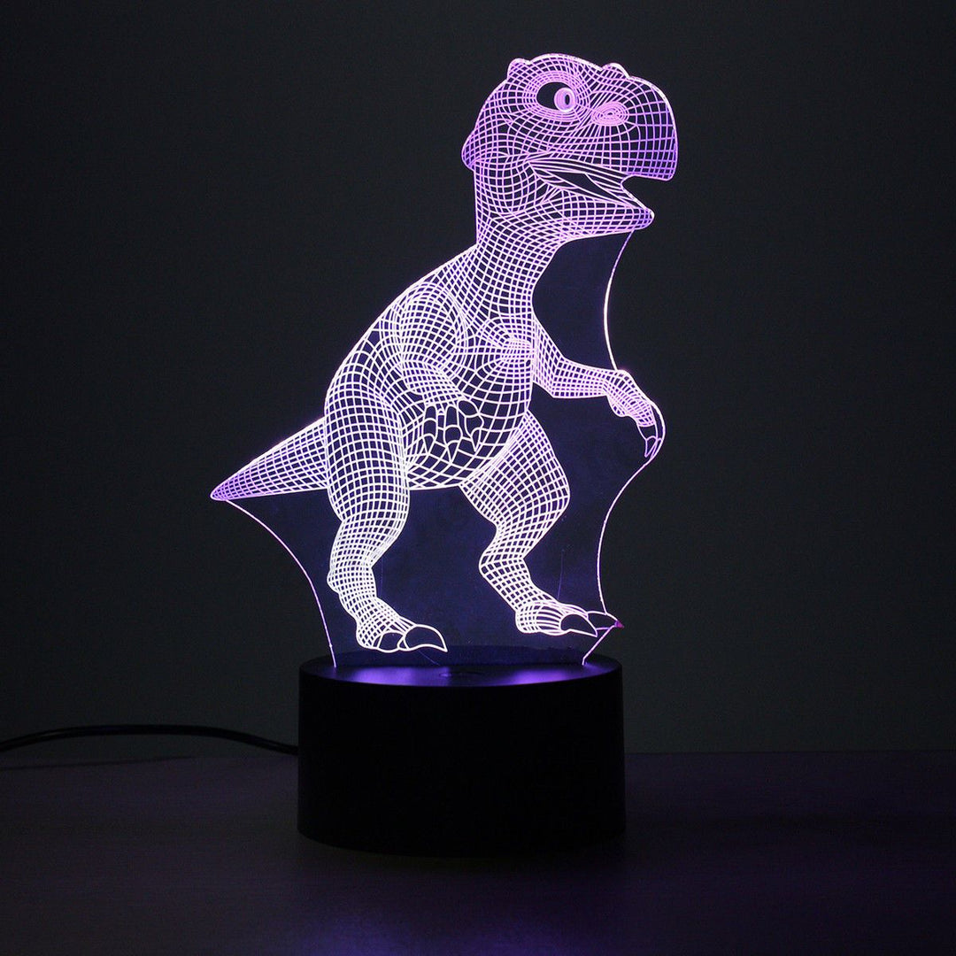 Skanto | Dinosaur Nattlys - 3D Dinosaur Lys - T Rex Nattlys