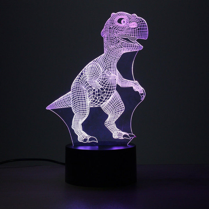 Skanto | Dinosaur Nattlys - 3D Dinosaur Lys - T Rex Nattlys