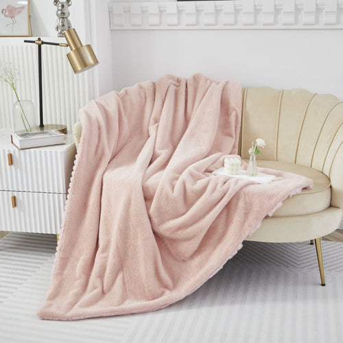 Skanto | Plush myk falsk kanin teppe