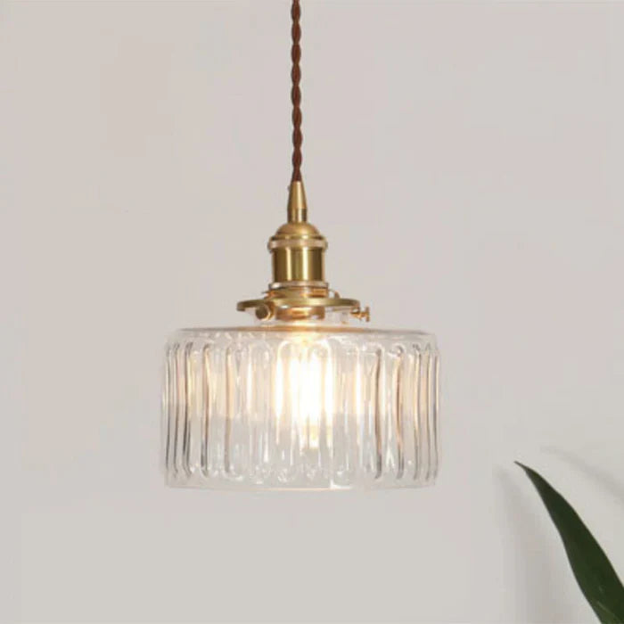 OpulentGlow Pendel – Elegant Glass Henge Lamp Skanto