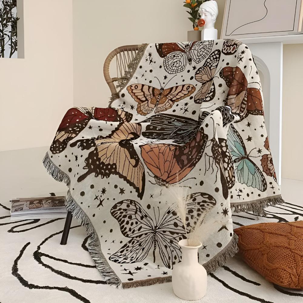 Skanto | Butterfly Garden Blanket