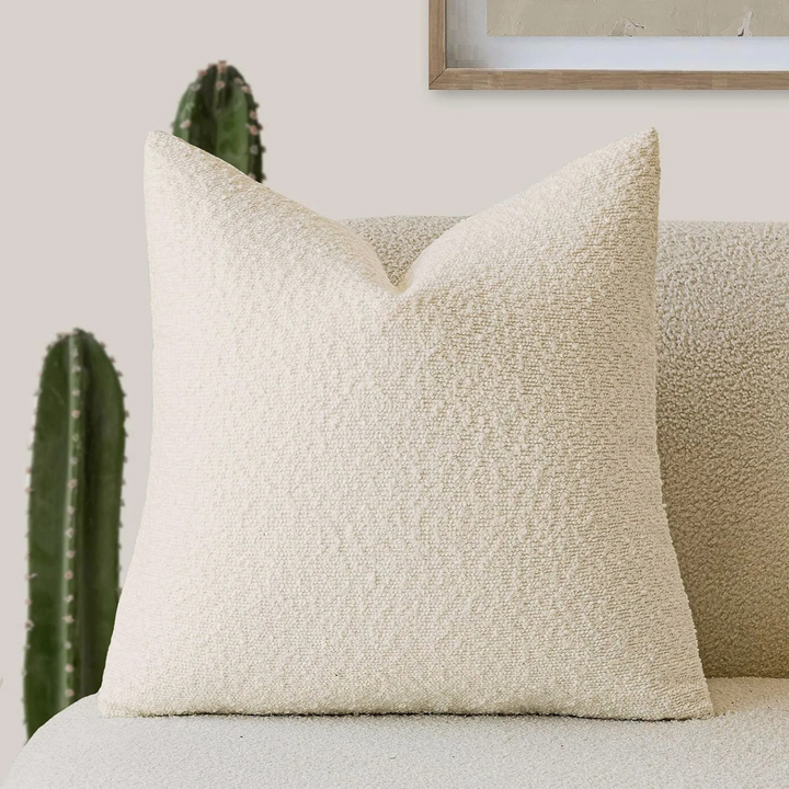 Tulum Bouclé Kissenbezug 45x45cm Dekokissen