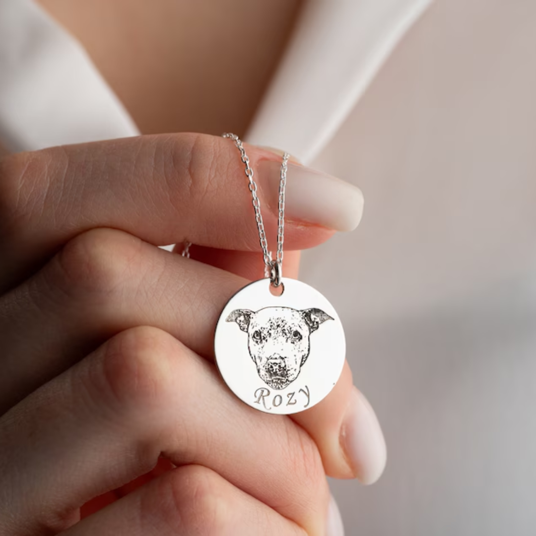 Custom Pet Memorial Necklace Skanto