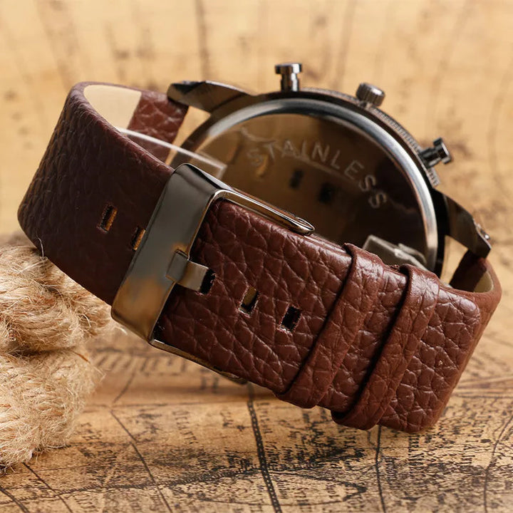 Skanto | Men’s Fashion Stor Ur Stil Stål Armbånd Klokke