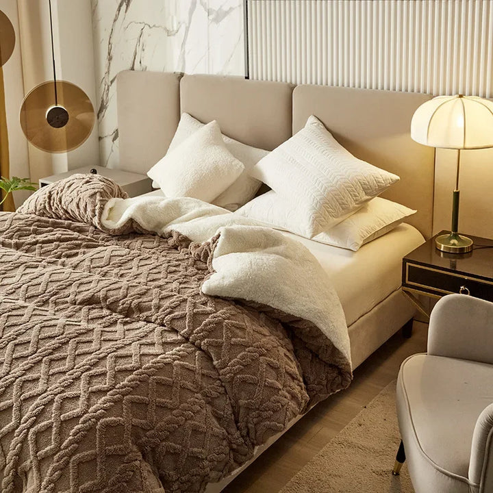 Skanto | Dobbelt-sidet Cashmere-Look Sengetrekk - VelvetWarm