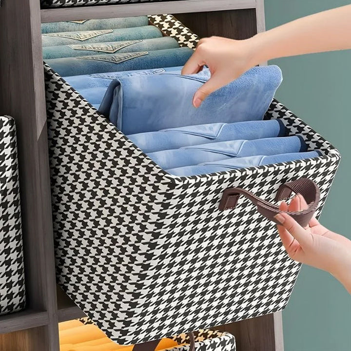 Sammenleggbar jeansorganisator for garderoben | Skanto