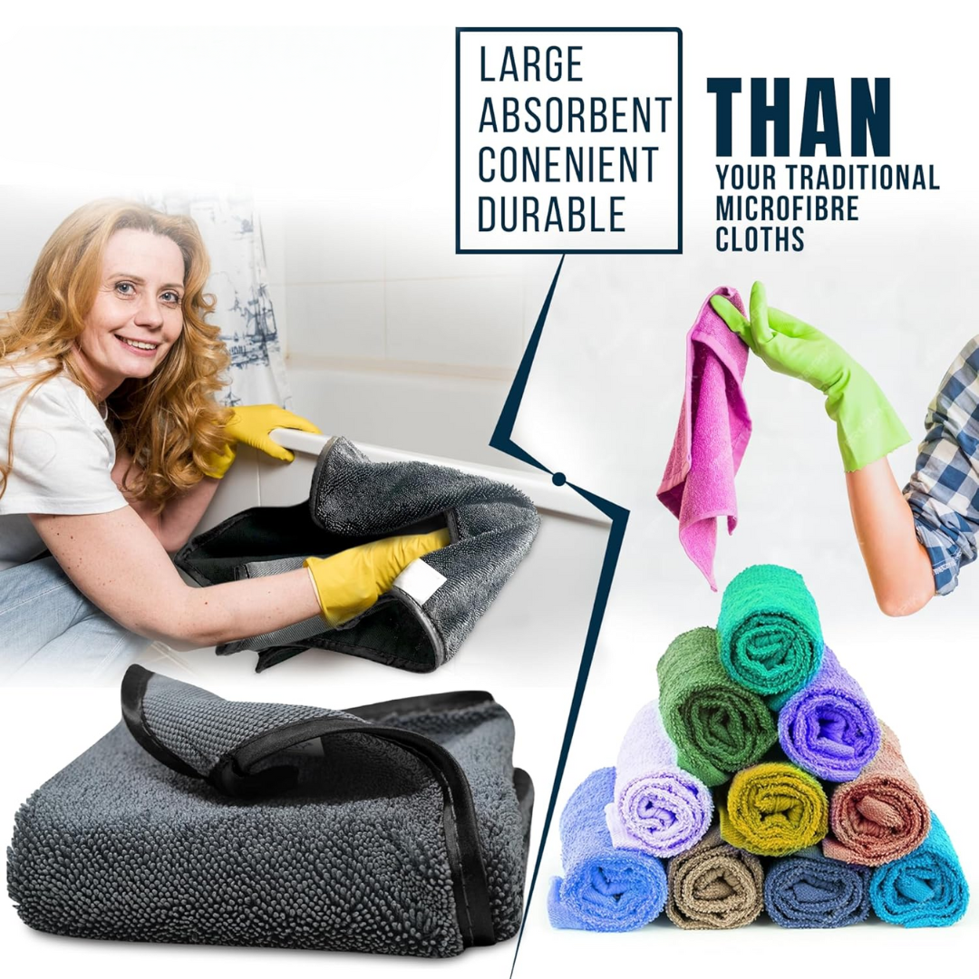 Mikrofiber Rengjøringshåndkle (2-PACK) Skanto