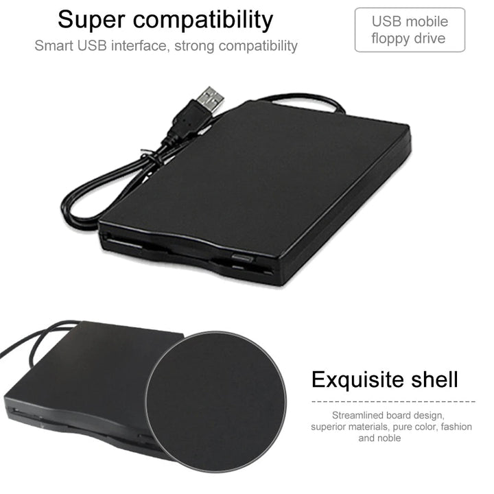 3.5" Ekstern Floppy Disk Stasjon | Skanto
