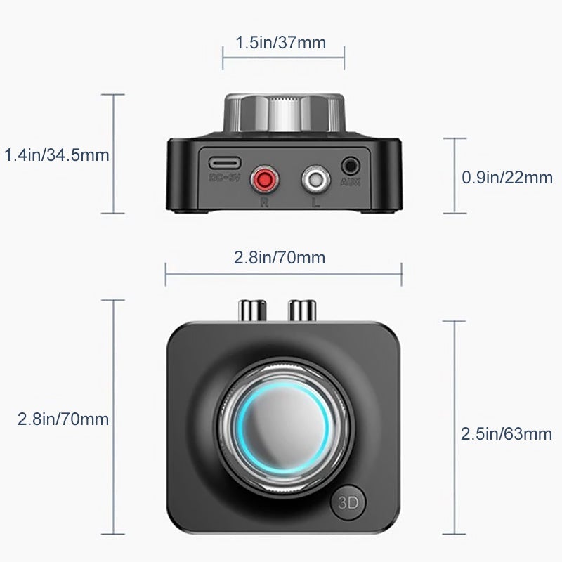 Skanto | Bluetooth 5.0 Audio RCA-mottaker