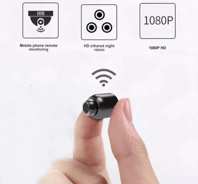 Skanto | Liten WiFi Sikkerhets Spy Kamera UK Natt Syn Overvåkning Nanny Cam