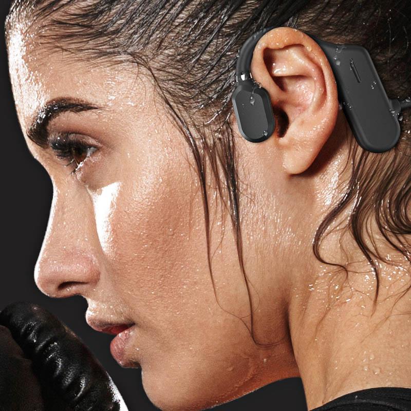 Bluetooth 5.0 vanntette sport hodetelefoner | Skanto