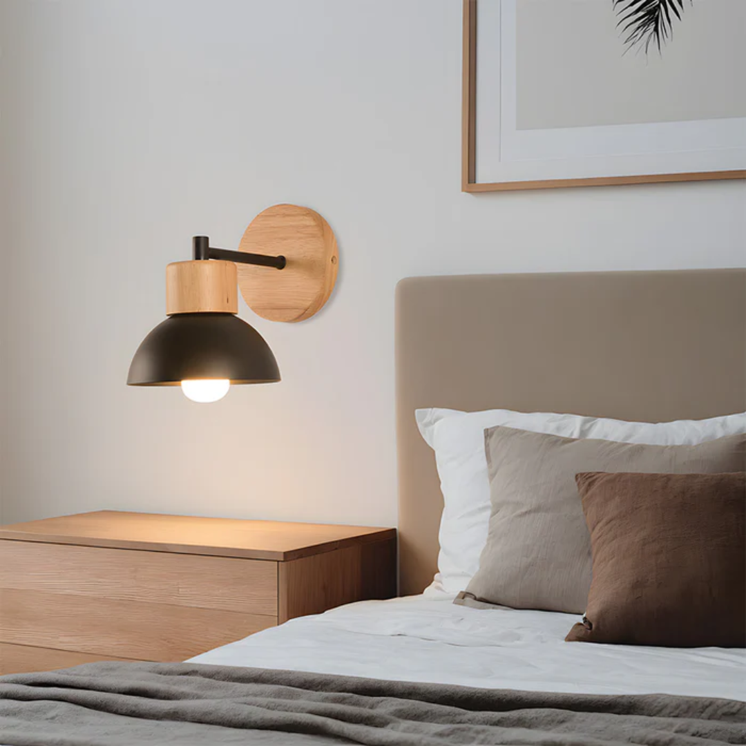 Skanto | Stilig Vegglampe Laget av Tre