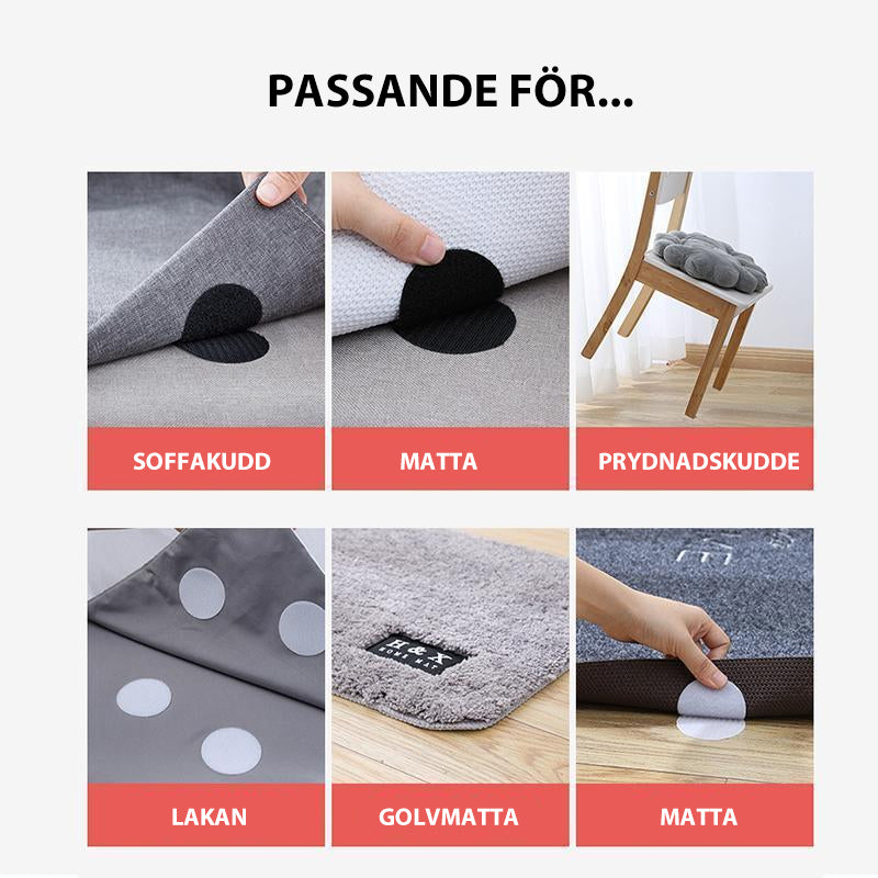 Skanto | Antiskli Borrelås for Teppe (5 stk/eske)