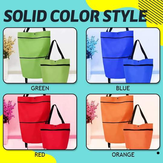 Skanto | 2 I 1 Sammenleggbar Handlekurv Tote Bag