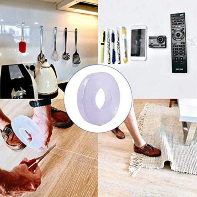 Skanto | Gjenbrukbar Dobbeltsidig Limfri Tape