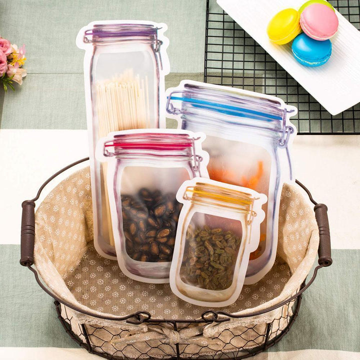 Skanto | Jar Zipper Bags, sett med 5