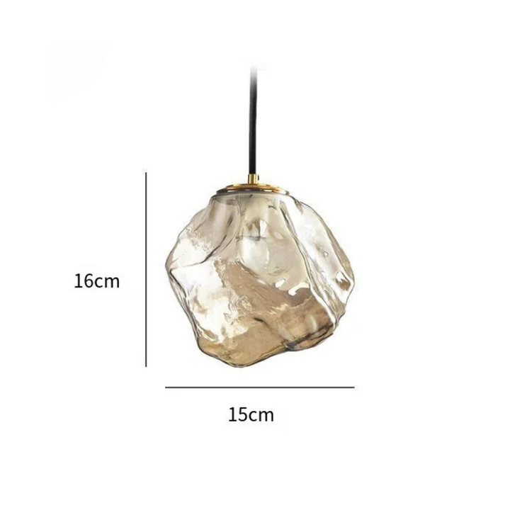Skanto | Frostglow Glass Pendant Inspirert av Isbiter