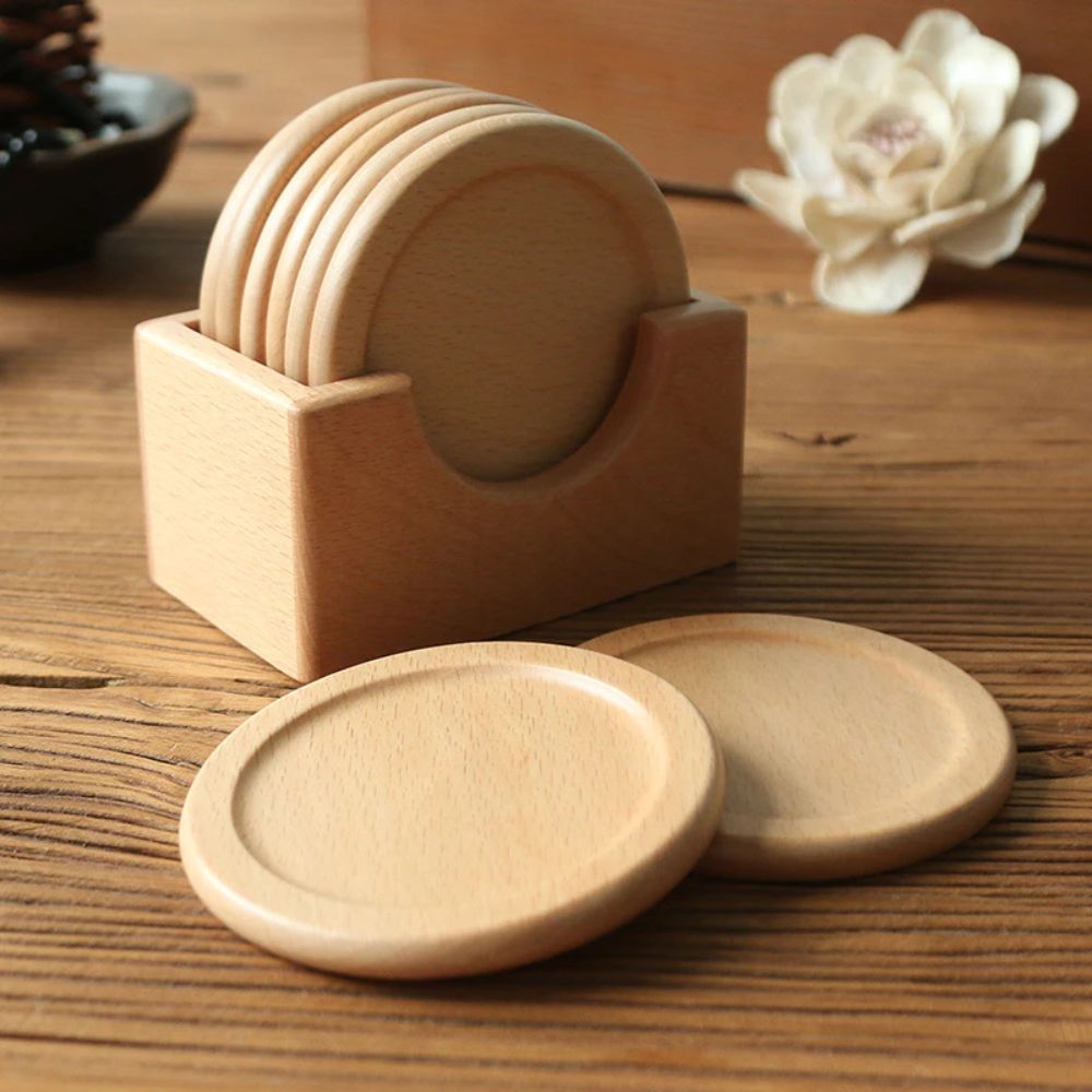 Skanto | Japansk stil tre coasters | 6 deler sett