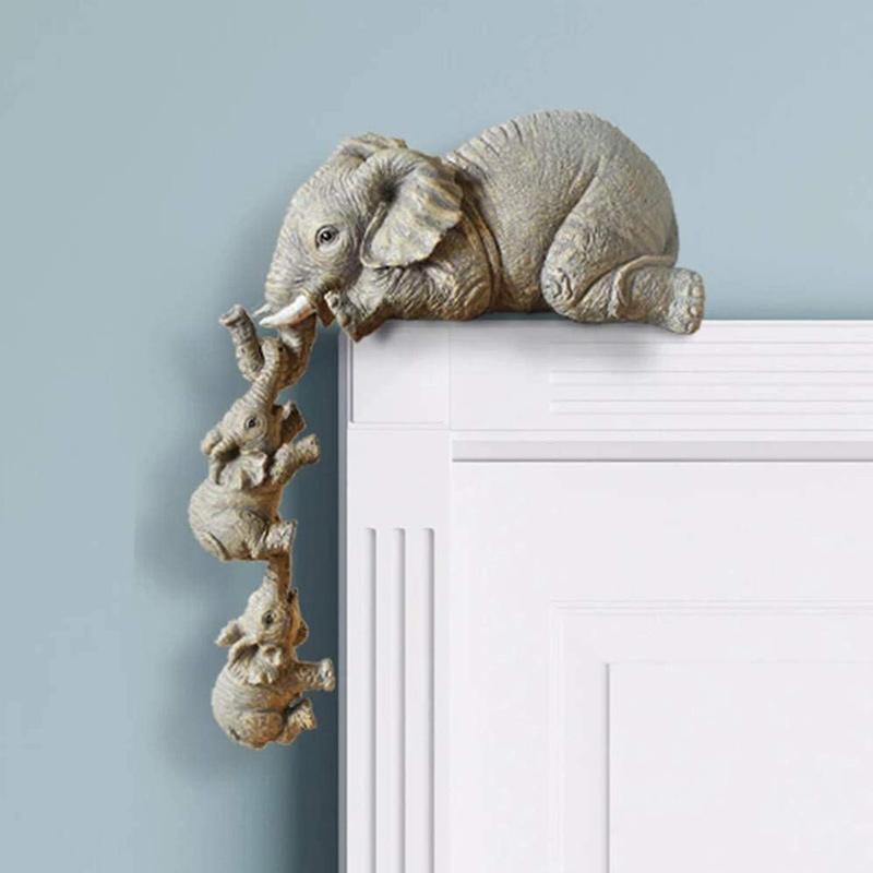 Skanto | Elefant sitter håndmalte figurer