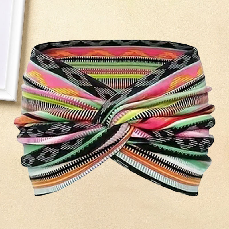 Skanto | Vintage Stil Bred Tie-Dye Hodebånd