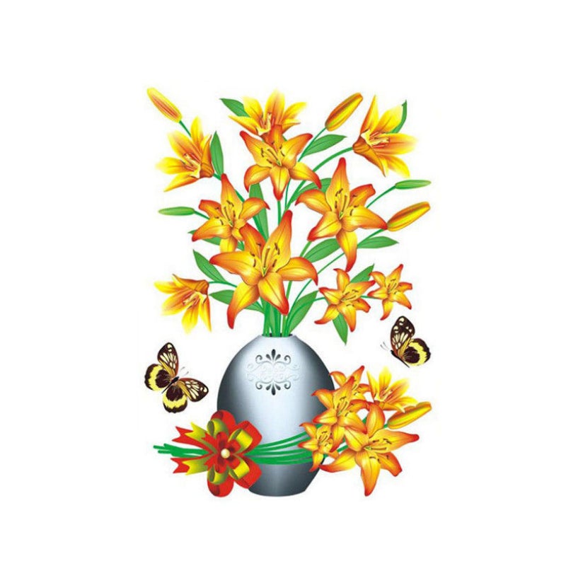 DIY Plantevase 3D Stereo Klistremerker Selvklebende | Skanto
