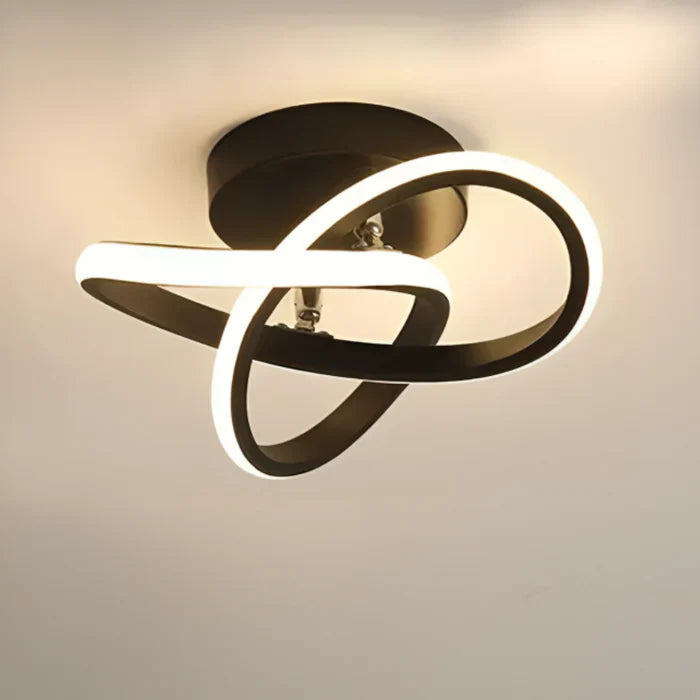 Moderne LED Taklampe med Dobbelt Ringdesign - Twilight Rings | Skanto