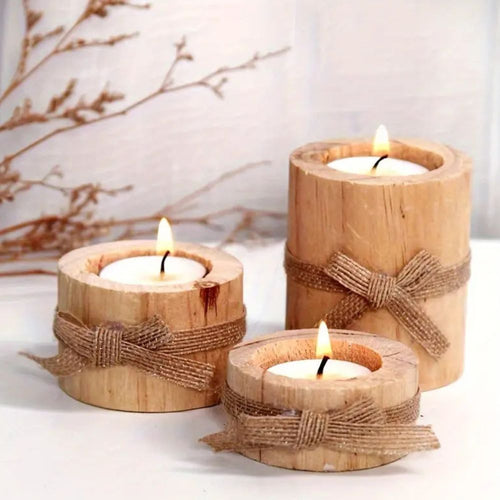 Skanto | Bambus Essence Lysestaker | 3 sett