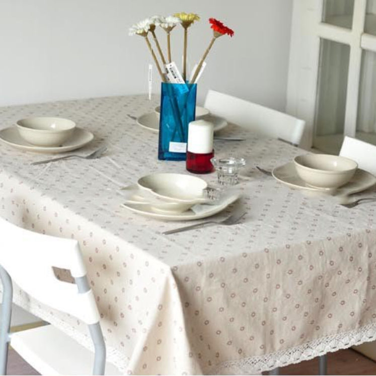 Skanto | Daisy Print Bomull Lin Tablett