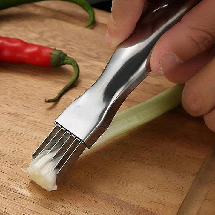 Rustfritt Stål Hakket Grønn Løk Kniv | Skanto