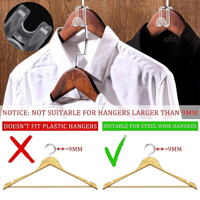 Gjennomsiktige koblingskroker for kleshenger | Skanto