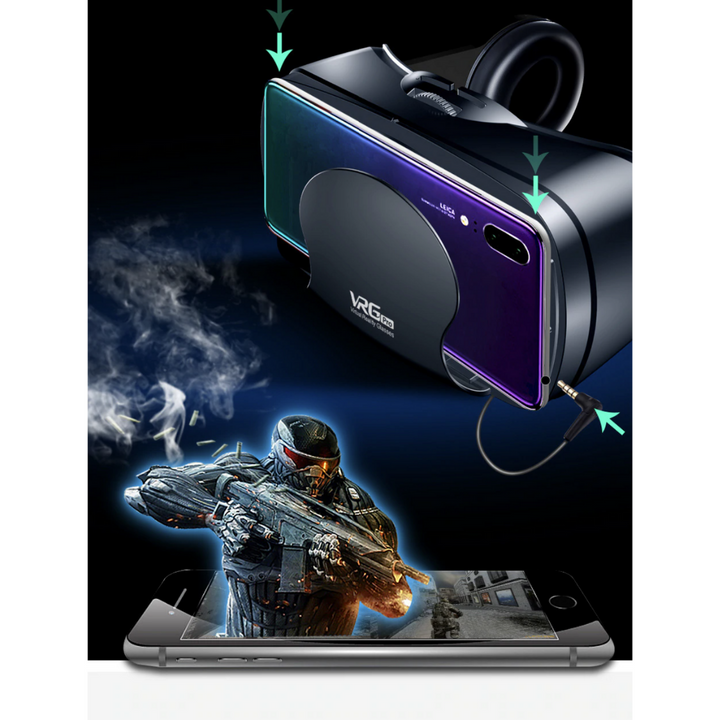 ImmersionX VR-briller - intelligente VR-briller med integrerte hodetelefoner Skanto