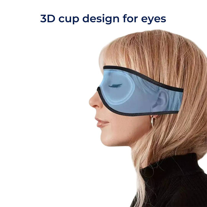 DreamSounds Bluetooth sovemaske med innebygde hodetelefoner | for reise - meditasjon - lysblokkering komfort Skanto