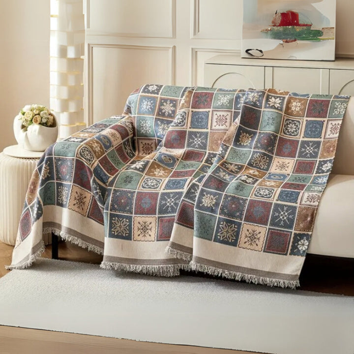Skanto | Geneva Boho Strikket Sofa Deksel