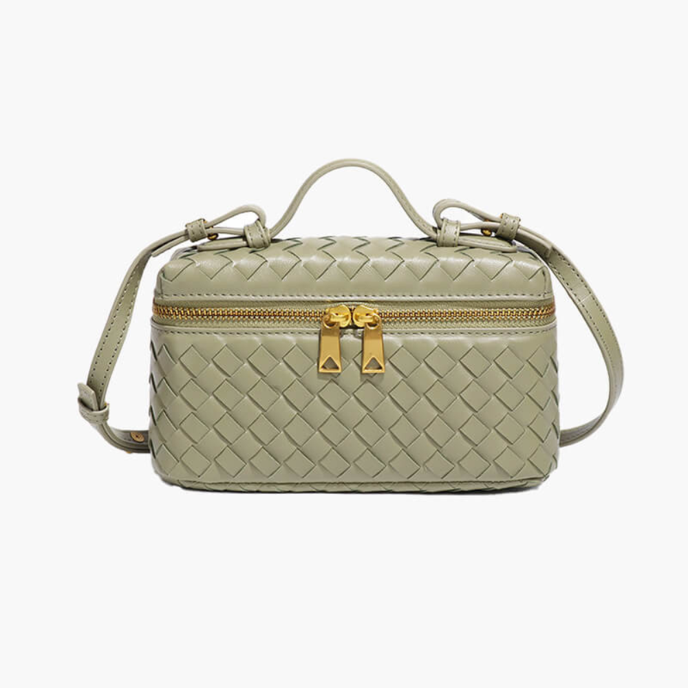 Skanto | Yashna – Kvinners Trendy Vevd Crossbody Bag Kompakt & Chic Håndveske