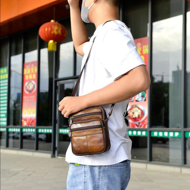 Skanto | Vintage Skulderveske for Menn
