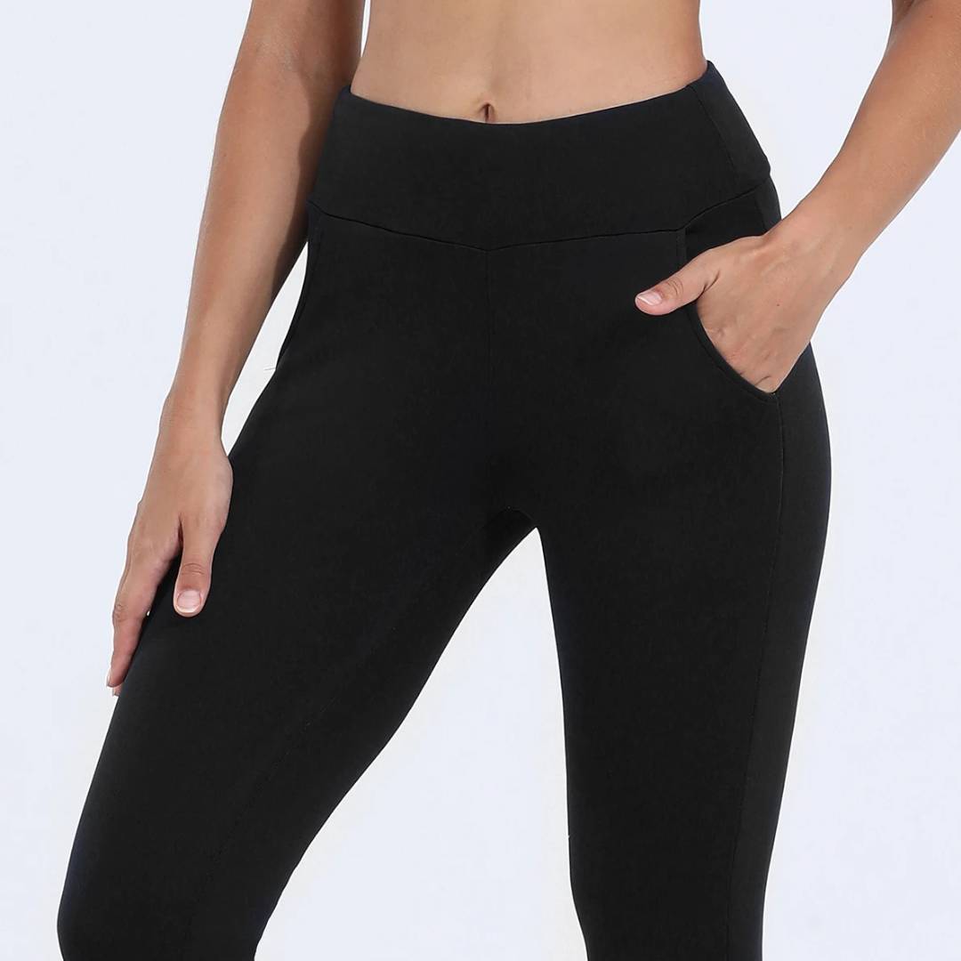 WarmFlex Høyde Waist Varme Fleece Leggings | Vinter Legging for Kaldt Vær - Varme Legging - for Utendørs Aktiviteter Skanto