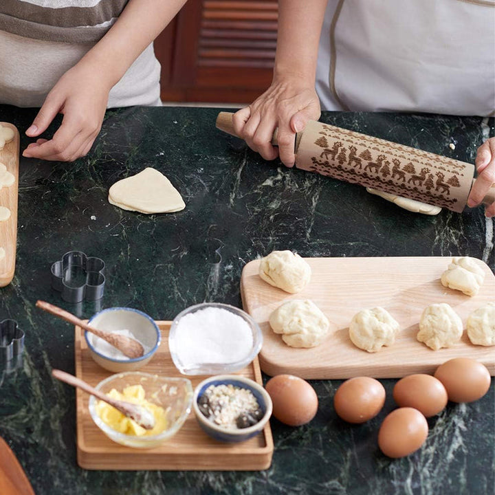 Jule Tre Embosser Kjevler for Høytidsbaking | Skanto